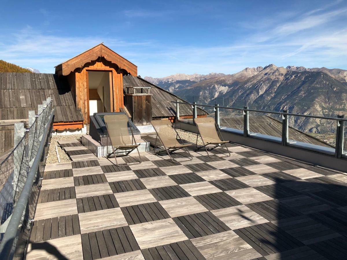 Penthouse "Bond 007" 120 M2 Piscine Sauna Risoul 1850 Dış mekan fotoğraf